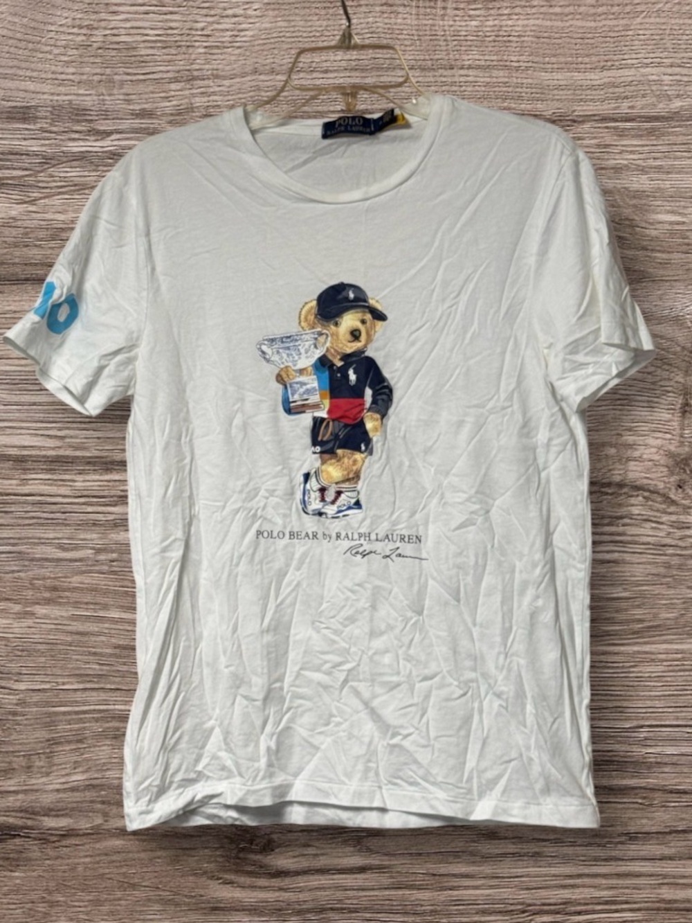 Polo Ralph Lauren Australian Open Polo Bear Tee Sz m